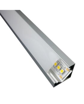 3/4" Angled Milky Aluminum Channel-RCH