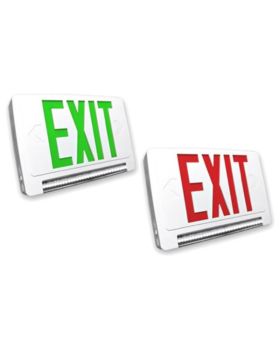 Light Pipe Combo LED Exit Sign w/ Battery Back up