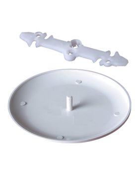 20pcs 3-1/2 to 4-Inch Ceiling Box Cover, White W Bracket