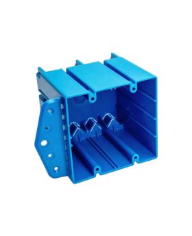 50pcs Double Gang Plastic Outlet Box With Side Bracket