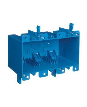 30pcs Blue Triple Gang Plastic Remodel Electrical Box, ETL Listed