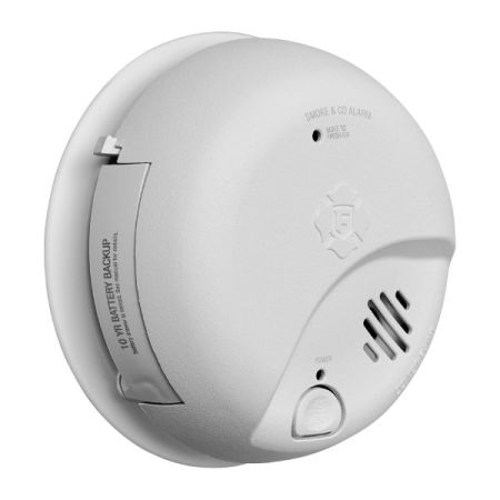 2 in 1 Smoke / CO2 Hardwired Detector w/ 10 Year Battery Back-up-BRK