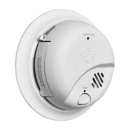 Hardwired Smoke Detector w/ 10 Year Battery Back-up-BRK