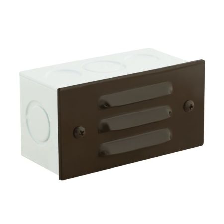 4" 3 Slit Aluminum Cover LED Step Light 361 w/ Box-CL