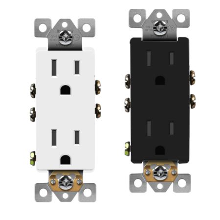 Decorator Receptacle w/ Self-Grounding-EN