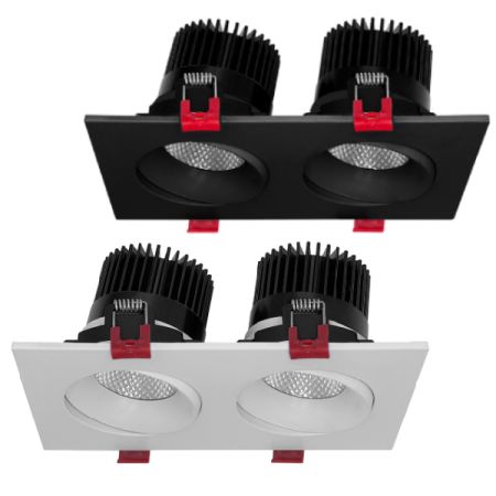 2 Head Adjustable 5CCT LED Downlight-ENV