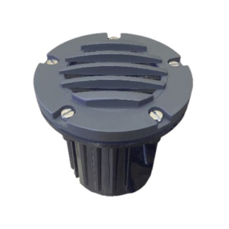 In-Ground Grill Dark Bronze Brass Well Light-JET