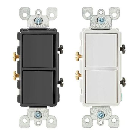 15A Decora Stack Switch Single Pole-LEV