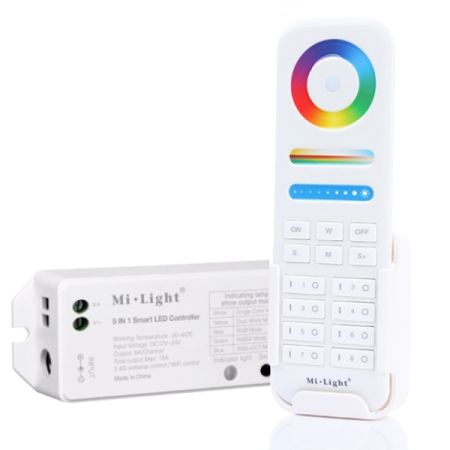 RGB + Tunable White 8 Zone Mi Light Controller Set