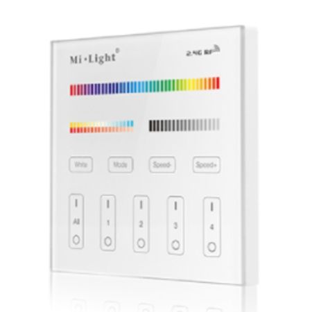 Wall Mount 4 Zone RGB + Tunable White Remote