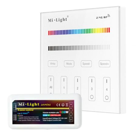 RGBW 4 Zone 110V Mi Light Wall Controller Set