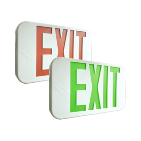 Red/Green Two Color Emergency LED Exit Sign-ENV