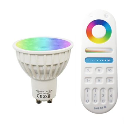 GU10 4W RGB + Tunable White Wireless LED Bulb Set
