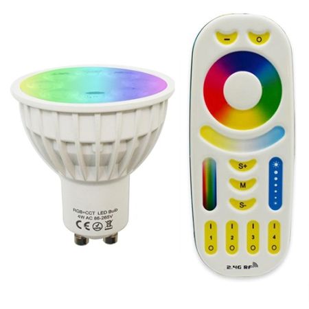 GU10 4W RGB + Tunable White Wireless LED Bulb Set