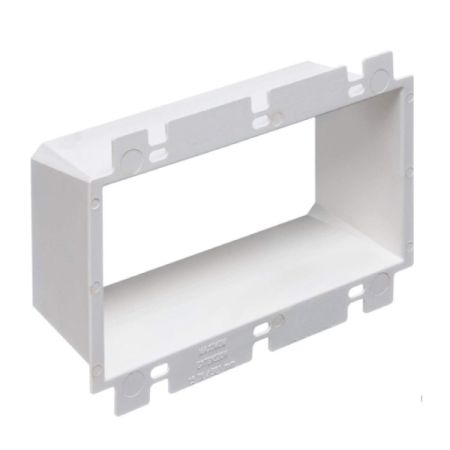 10pcs Three Gang Electrical Outlet Box Extender, White Plastic