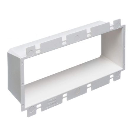 10pcs Four Gang Electrical Outlet Box Extender, White Plastic