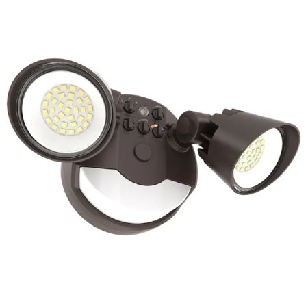 2-Head Dual-Power Tri-Color LED Security Light-WST