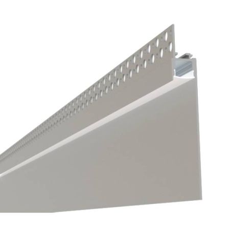 0.6" Mud-In 118" LED Channel w/ Baseboard-ALB