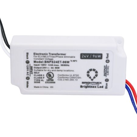 96W 24V Compact Dimmable LED Power Supply-BRT