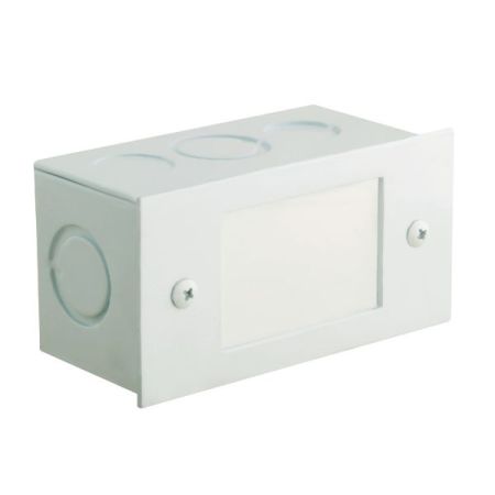 4" Open Window Aluminum Cover LED Step Light 360 w/ Box-CL