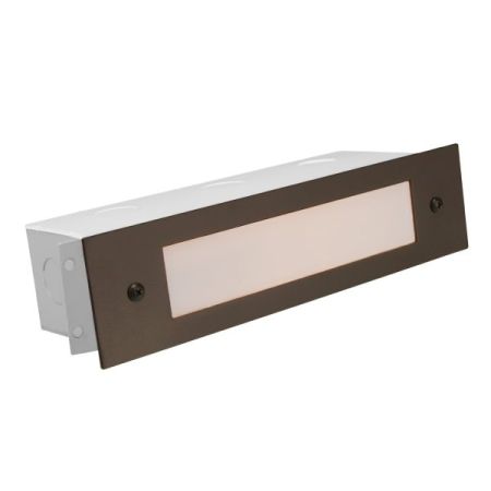 8" Open Window Aluminum Cover LED Step Light 366 w/ Box-CL