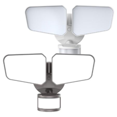 2-Head 4-Color LED Security Light w/ Motion Sensor-CTL
