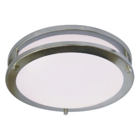 25W 16" Tri-Color Satin Nickel Ceiling Fixture-CTL