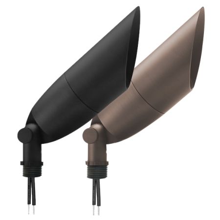 Solid Brass MR16 Cowlick Architectural Up Light-ENV