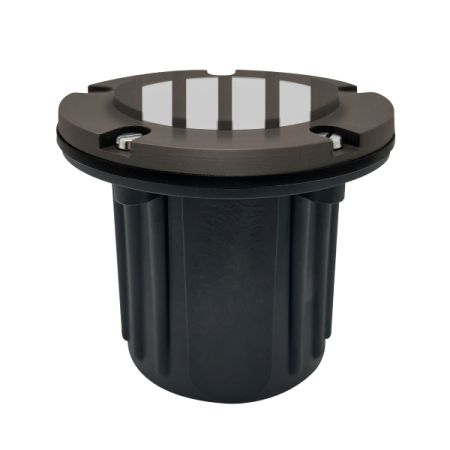 Solid Brass In-Ground Ribbed Lens Well Light-ENV