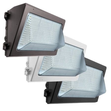 40W-120W Tri-Color Traditional Non-Cutoff LED Wall Pack w/ Photocell-ENV