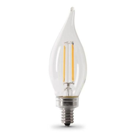 E12 5.5W Flame Tip LED Filament 2PK-FT