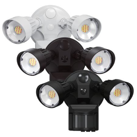 20W Tri-Color 2 Head Security Light-JET