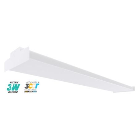 4' Tri-Color Multi-Wattage Wrap Around Fixture-POR