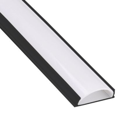 11/16" Black Flexible Slim Aluminum Channel-RCH