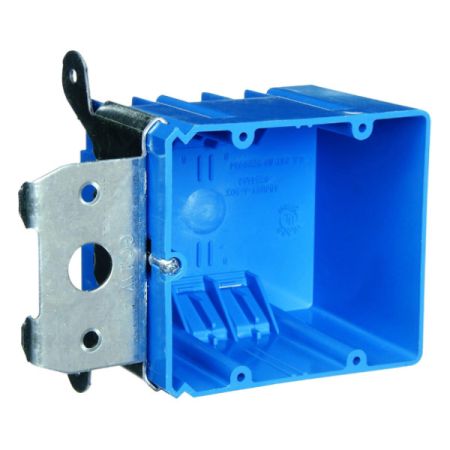 60pcs 2 Gang New Construction Adjustable Plastic Box 34 cu.in.