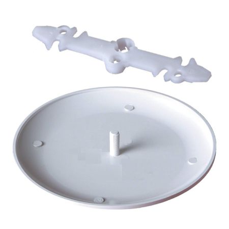 20pcs 3-1/2 to 4-Inch Ceiling Box Cover, White W Bracket