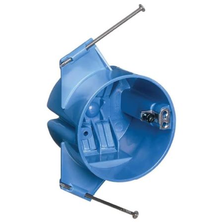 60pcs 3/O Blue Plastic Round New Construction Nail On Box W/ Grounding