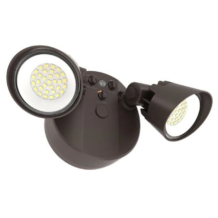 2-Head Dual-Power Tri-Color Motion LED Security Light-WST