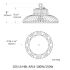 100W UFO High Bay LED Light 5000K
