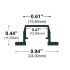8' Flush Mount Wing LED Channel-ALB