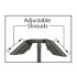Big Adjustable 2 Head and Shroud Path Light 732B-T-CL
