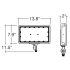 100/120/150W Tri-Power Tri-Color Knuckle Mount LED Flood Light w/ Photocell-ENV