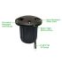 Solid Brass In-Ground 3 Light Covered Lens Well Light-ENV
