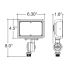 30W Tri-Color Knuckle Mount LED Flood Light w/ Integrated Photocell-ENV