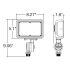 40/50/60W Tri-Power Tri-Color Knuckle Mount LED Flood Light w/ Photocell-ENV
