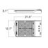 180W-300W Multi-Power Tri-Color 480V Rotatable Lens Area LED Light-ENV