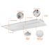 160/200/240/280/320W Slim Tri-Color 4' Linear High Bay Light-ENV
