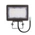 35W/50W Dual-Power Tri-Color Trunnion Mount LED Flood Light w/ Photocell-ENV
