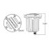 Solid Brass In-Ground Ribbed Lens Well Light-ENV