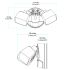 2-Head Tri-Color LED Security Light w/ Accent Light-JET